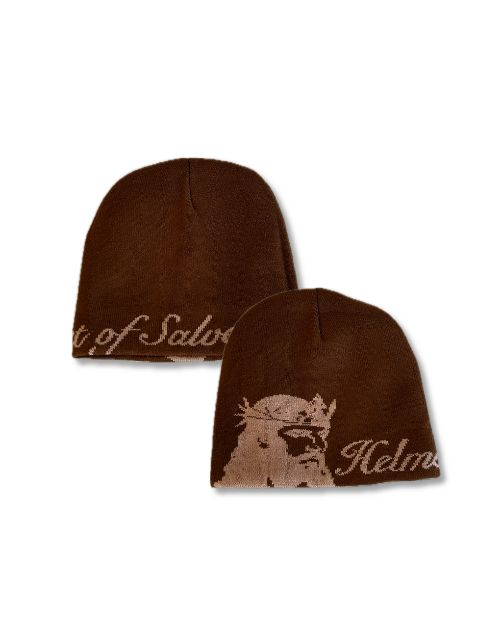 'Helmet of Salvation' Beanie in Brown