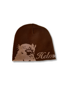 'Helmet of Salvation' Beanie in Brown