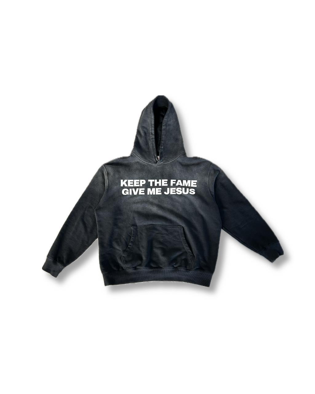 'JESUS VS FAME' Hoodie in Black