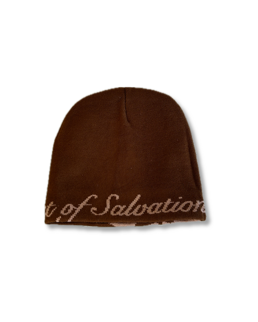 'Helmet of Salvation' Beanie in Brown