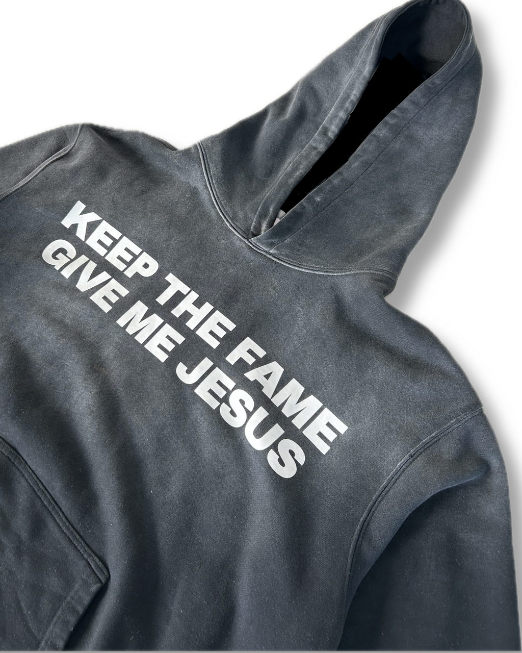 'JESUS VS FAME' Hoodie in Black