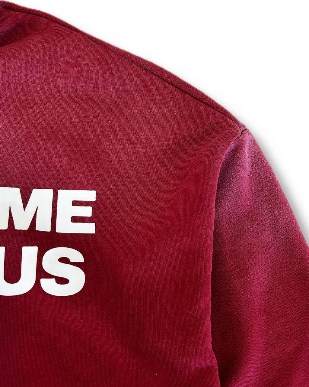 'JESUS VS FAME' Hoodie in Red