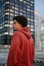 'JESUS VS FAME' Hoodie in Red