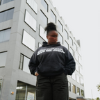 Front Black washed gradient oversized hoodie. Front pocket. 100% cotton. soft terry cotton inner. screenprinted logo "Keep the Fame Give me Jesus". Galatians 1:10. 